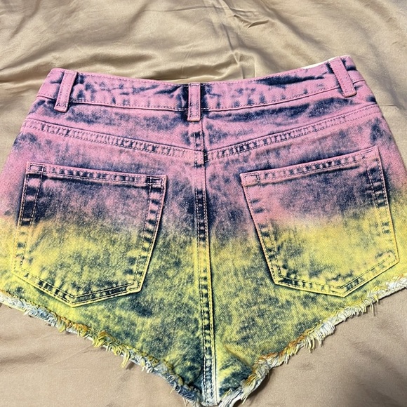 Topshop Multicolor Jean Shorts - Picture 6 of 7